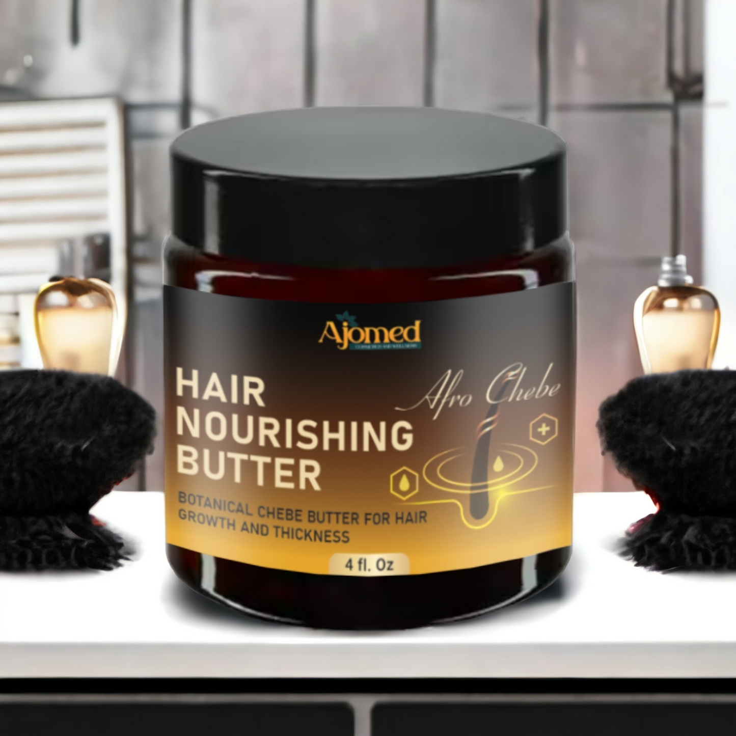 Chebe Hair Growth Butter - Hair Growth, Hair Breakage- Deep Conditioner - 4 Fl. Oz