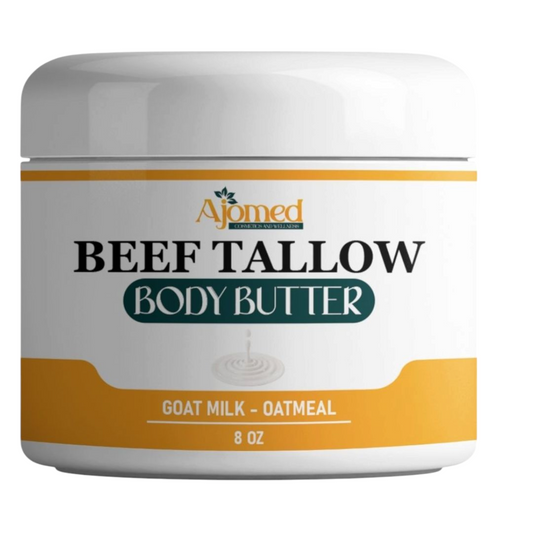 Tallow Skin Moisturizer body butter with goat milk, dry skin, Eczema Soothing Cream