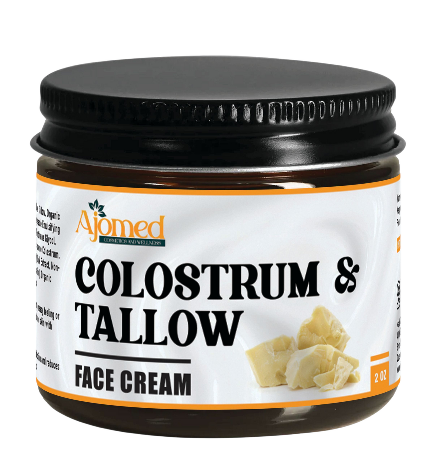 Colostrum & Tallow Face Moisturizer- Handmade Tallow cream for Anti-aging, Acne, rosacea, and eczema