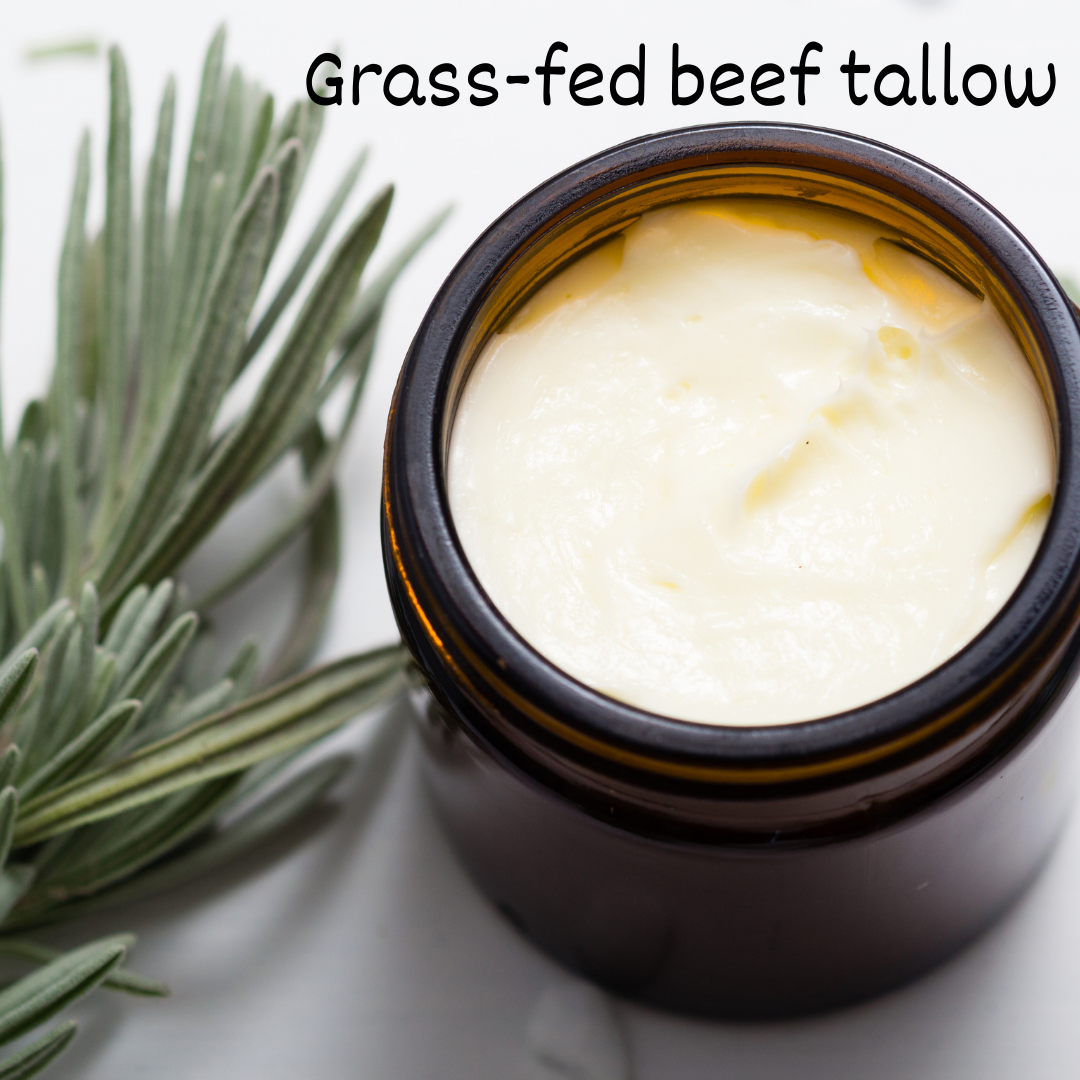 Beef Tallow face Cream | tallow for Sensitive Dry Skin, Eczema, Psoriasis, sunburn-UNSCENTED (Copy)