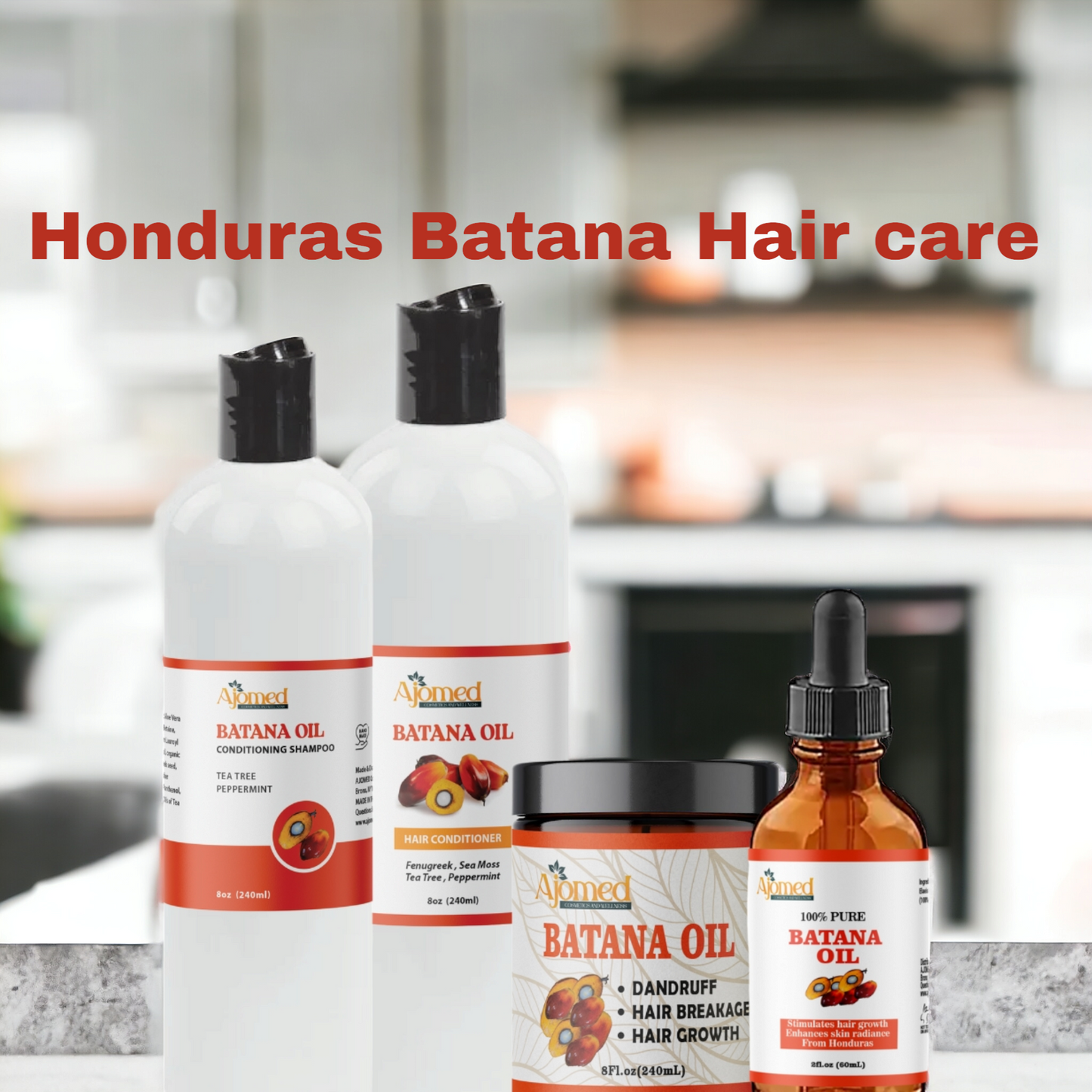 Batana oil Shampoo and Conditioner Set- made with fenugreek seed for hair growth