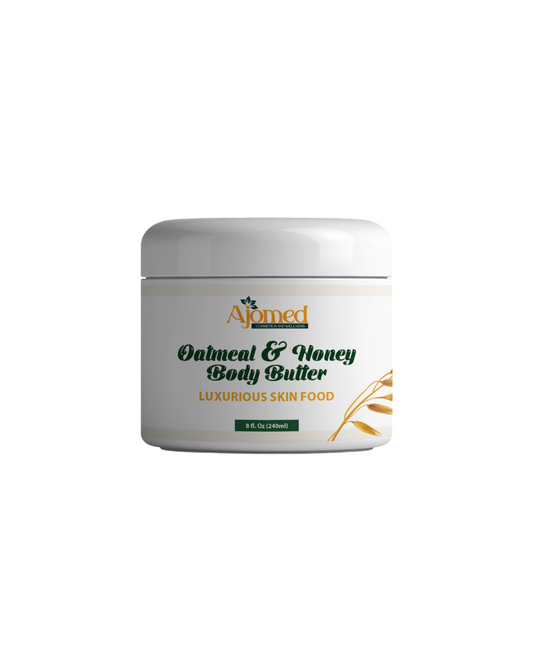 Oatmeal & Honey Body Butter - Effective Skin Nourishing - 8fl.oz