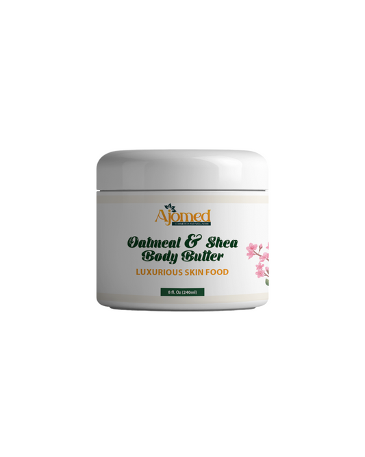 Oatmeal & Shea Body Butter - 8 Fl. Oz - Effective Skin Nourishing