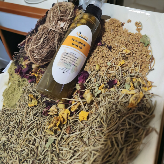 Fenugreek &  Rosemary hair growth oil- herbal infused peppermint oil