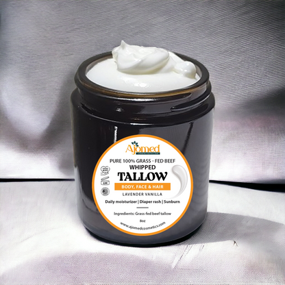 Handmade Whipped Tallow  Cream - Pure organic Grass-Fed beef tallow face and body cream