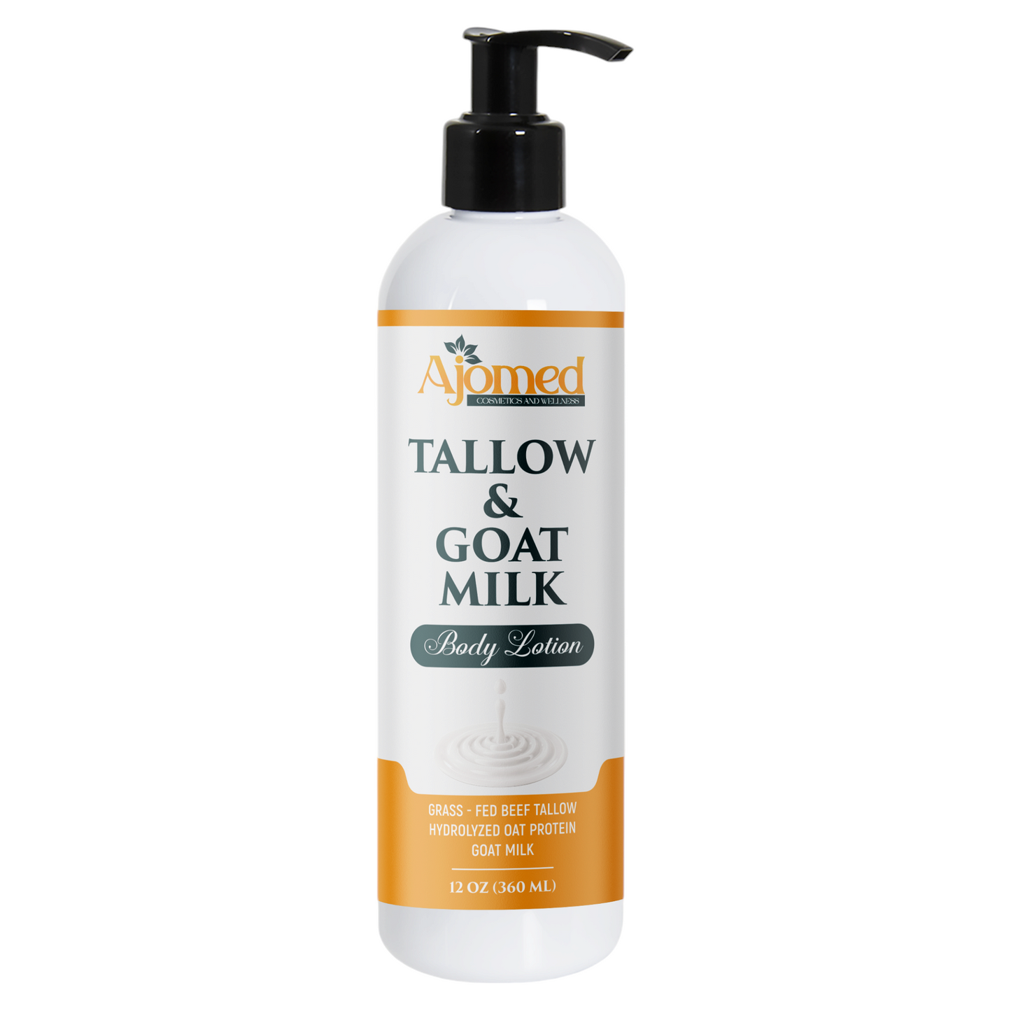 Grass Fed Beef Tallow & Goat Milk Lotion- Handmade organic tallow body lotion