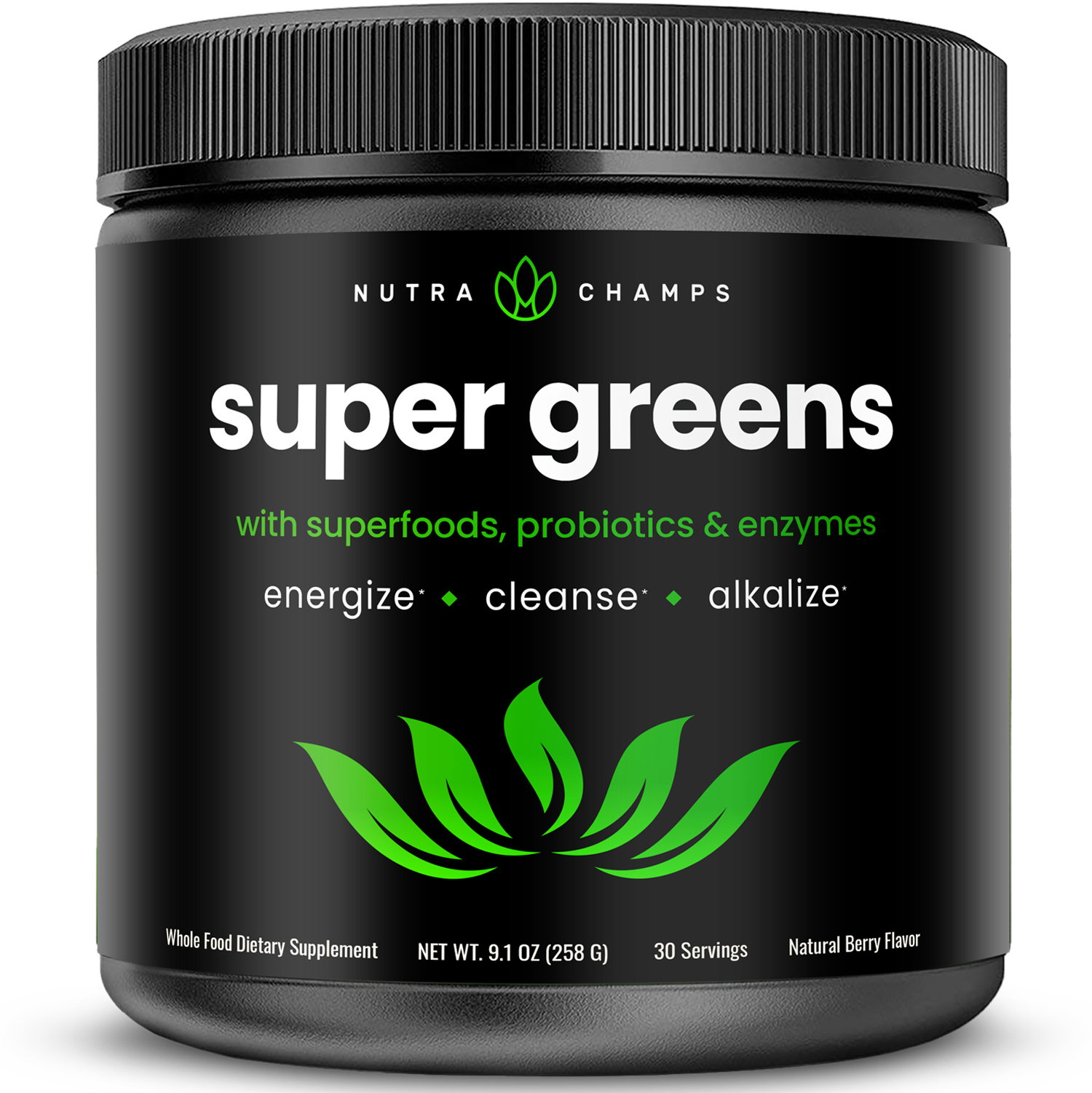 Super Greens Powder | Premium Greens | AJOMED Cosmetics and Wellness